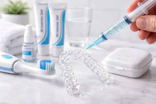 Kit de clareamento dental caseiro com moldeira personalizada